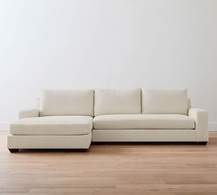 Big Sur Square Arm Chaise Sectional (114"–156") thumbnail 3