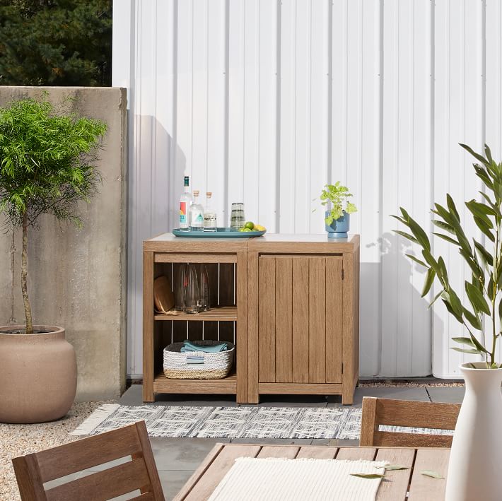 Portside Outdoor Kitchen 1 Door Open Shelves Cabinet thumbnail 2
