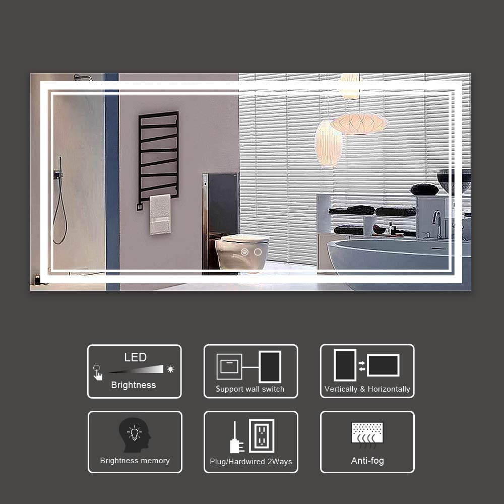 Keonjinn Bathroom LED Light Mirror thumbnail 6