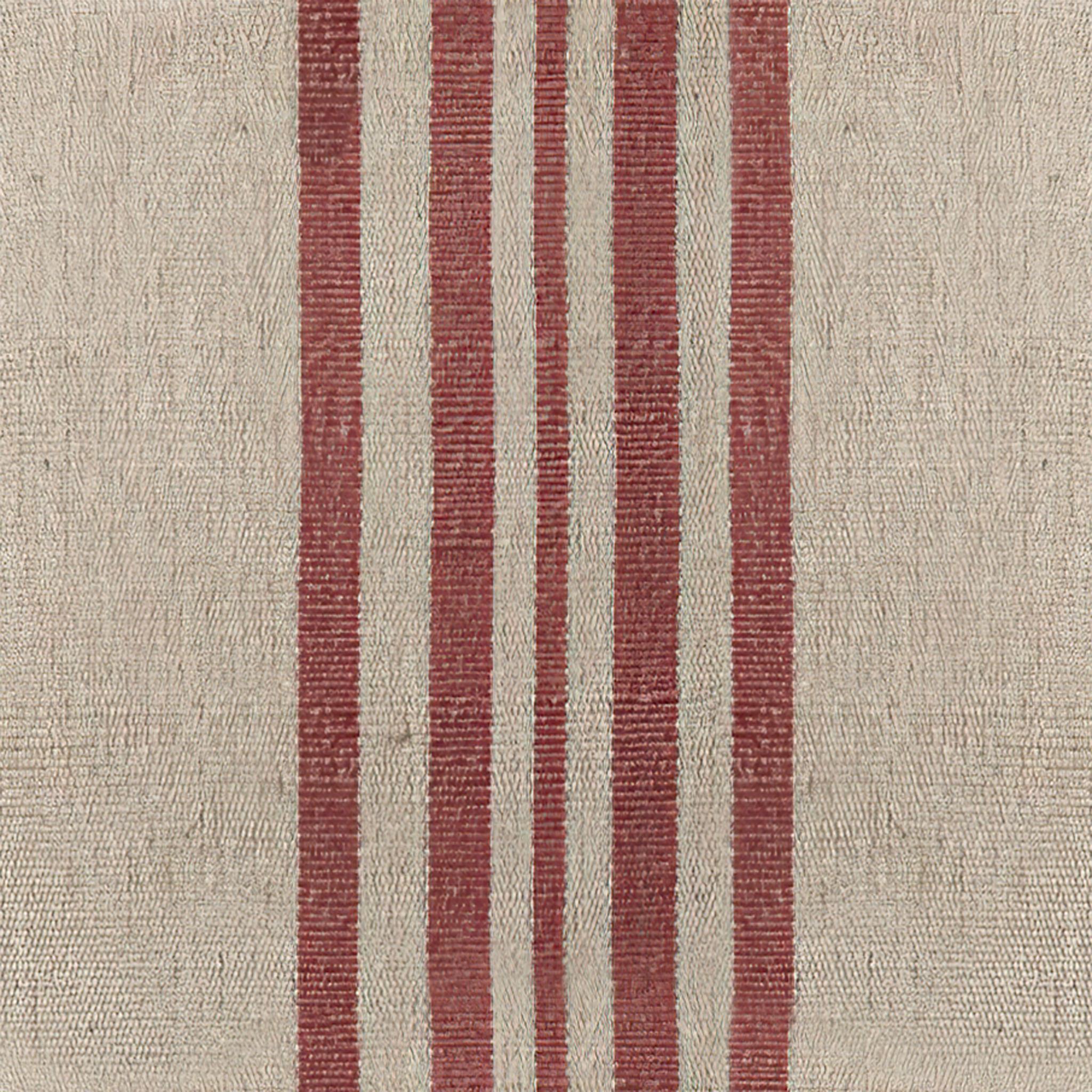 Natural Center Stripe Indoor Outdoor Pillow With Insert-18"x18" thumbnail 4