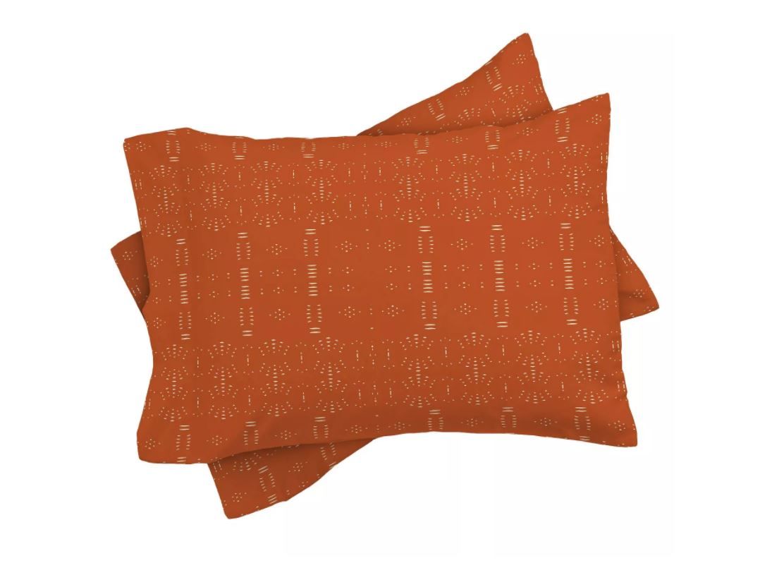 Grace Saona Pattern Terracota Sham No Insert-36"x20" thumbnail 2