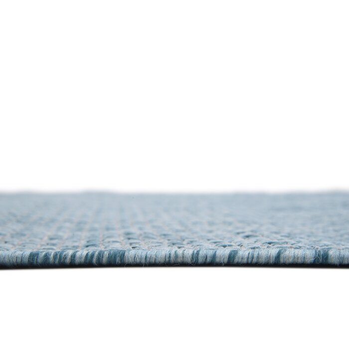 Janet Aqua Indoor Outdoor Rug-7'x10' thumbnail 5