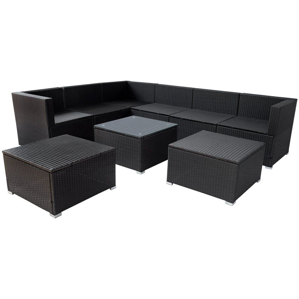 Gin Reversible Patio Sectional with Cushions thumbnail 3