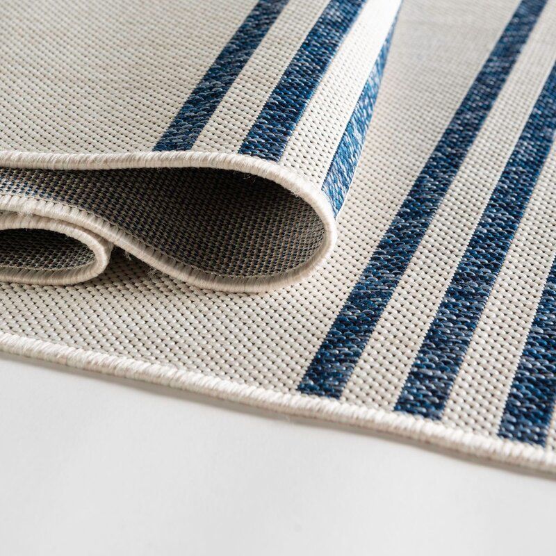 Striped Ivory Area Rug-7'.10"x10' thumbnail 3