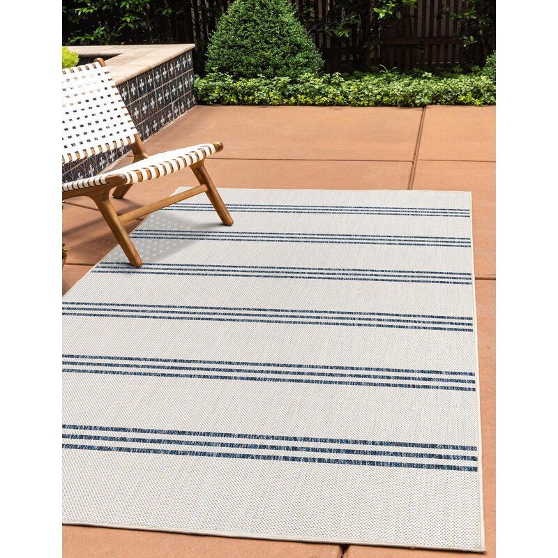 Striped Ivory Area Rug-7'.10"x10' thumbnail 2