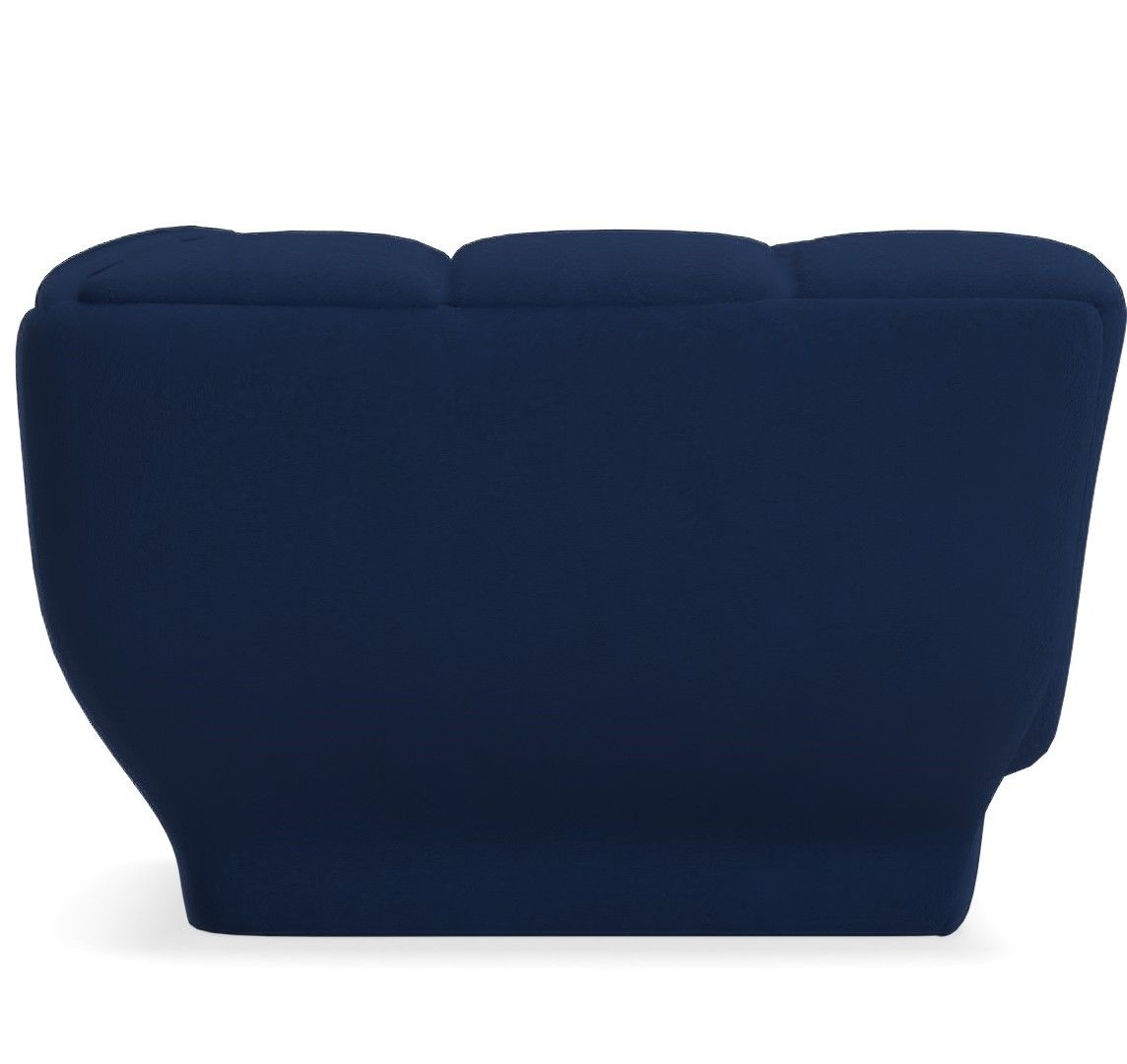 Genessee Wide Velvet Barrel Chair thumbnail 3