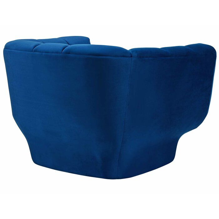 Genessee Wide Velvet Barrel Chair thumbnail 4