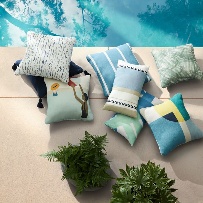 Variegated Block Stripe Pillow thumbnail 2