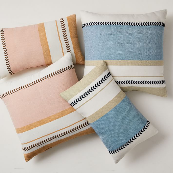 Variegated Block Stripe Pillow thumbnail 3