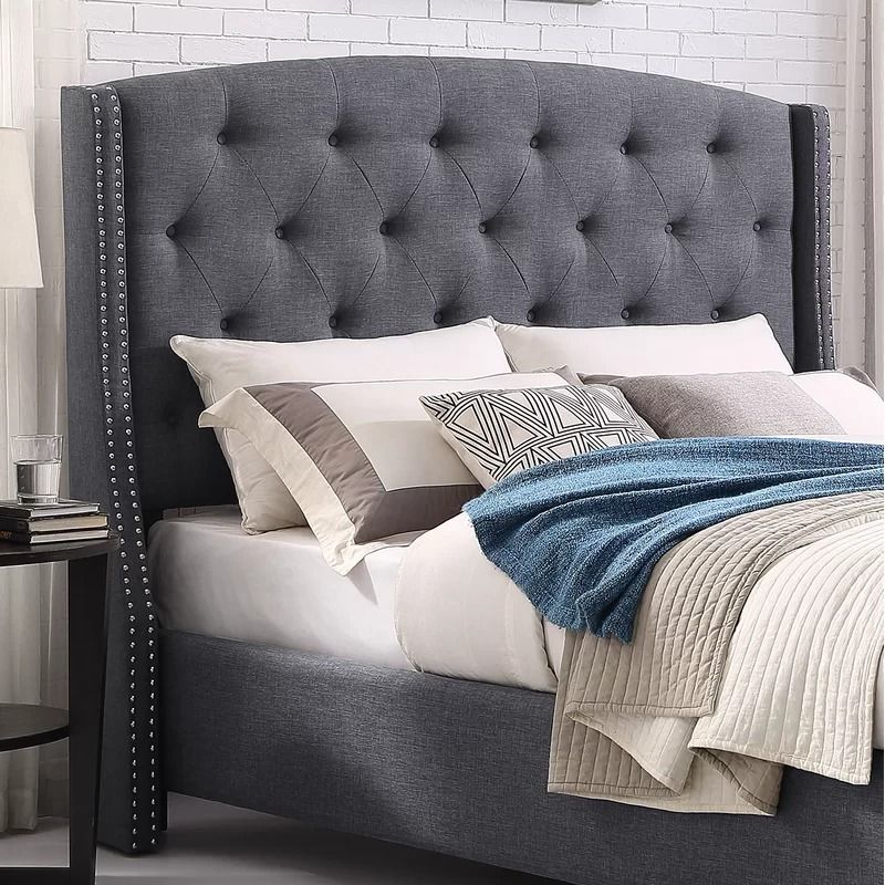Croce Tufted Low Profile Standard Bed-Queen thumbnail 3
