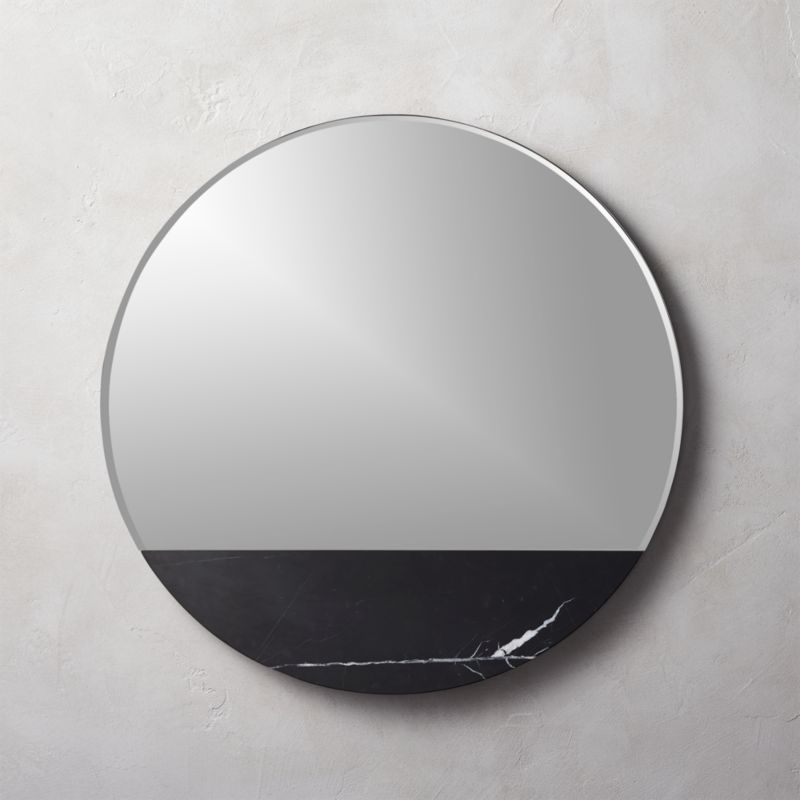 Vaughn Black Marble Mirror thumbnail 2