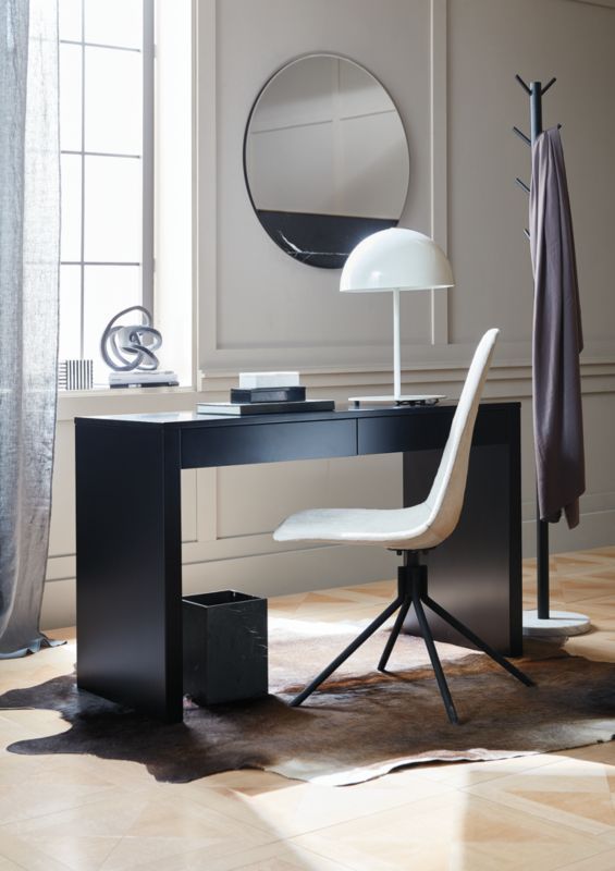 Vaughn Black Marble Mirror thumbnail 3