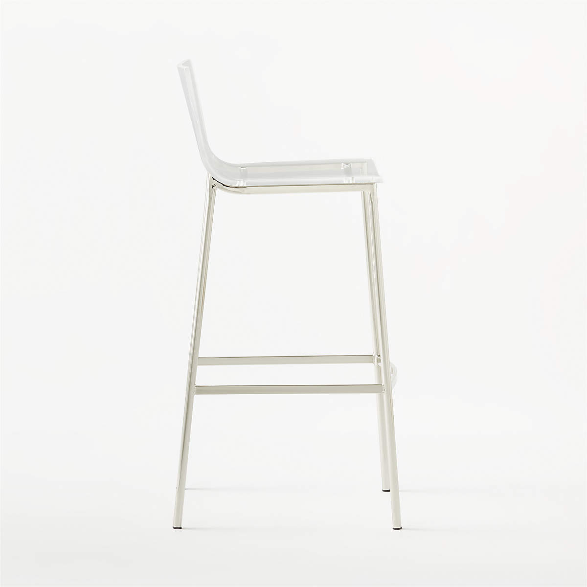 CHIARO CLEAR BAR STOOL NICKEL thumbnail 2