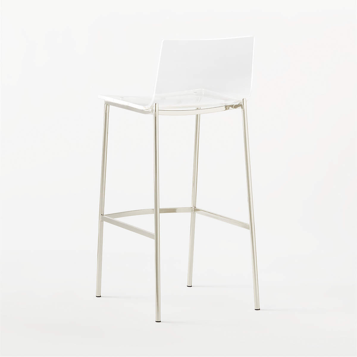 CHIARO CLEAR BAR STOOL NICKEL thumbnail 3