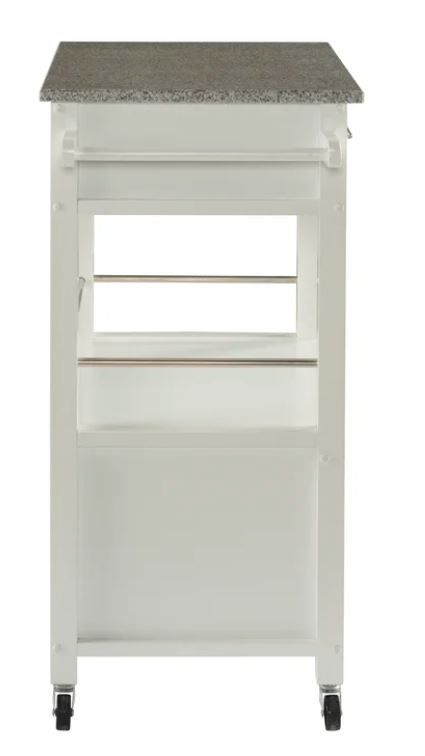 Elsie Kitchen Cart with Granite Top thumbnail 2