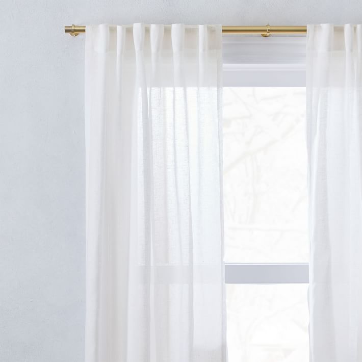 Sheer European Flax Linen Curtain thumbnail 3