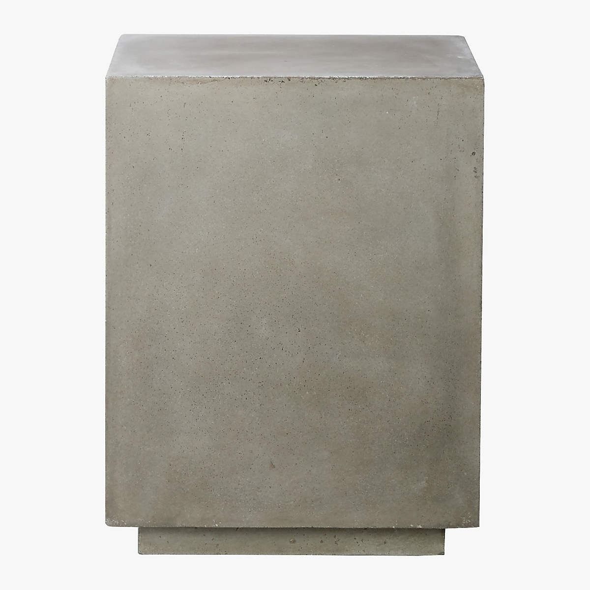MATTER GREY CEMENT SQUARE SIDE TABLE thumbnail 3