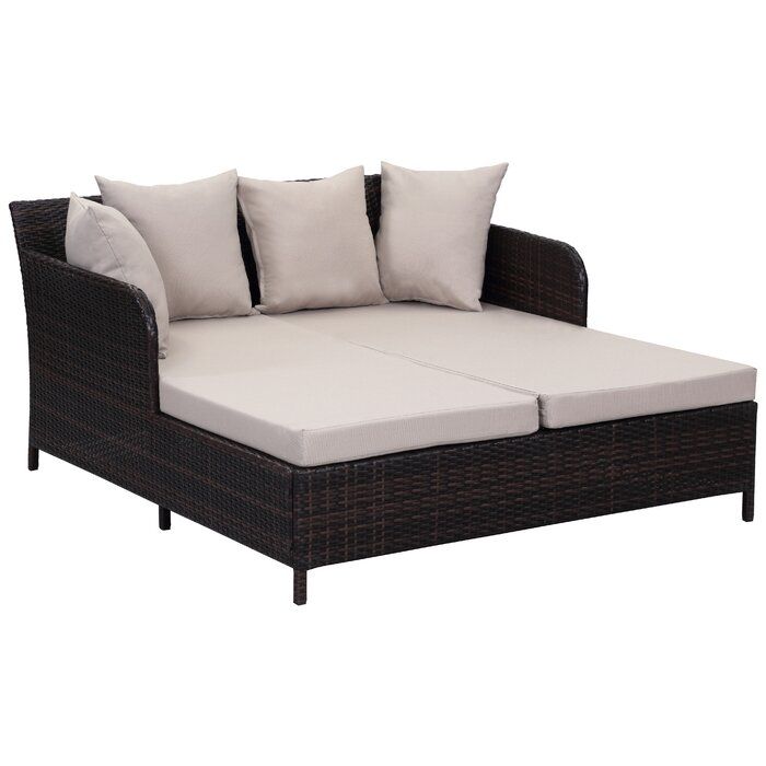 Andromeda Double Chaise Lounge with Cushion thumbnail 5