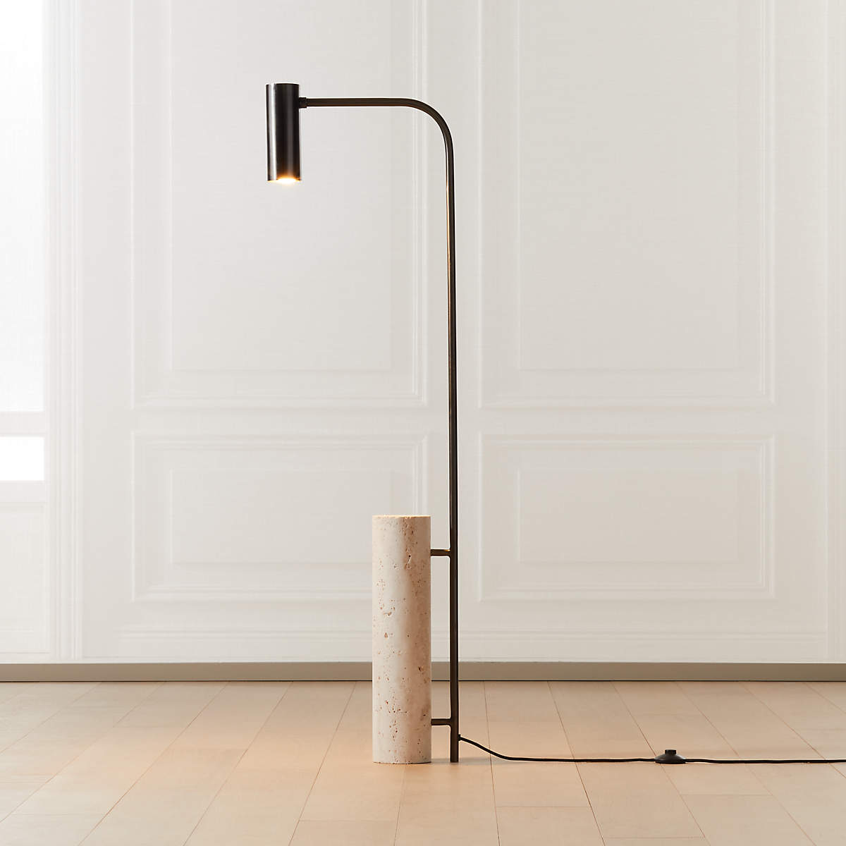 MAESTRO TRAVERTINE FLOOR LAMP thumbnail 2