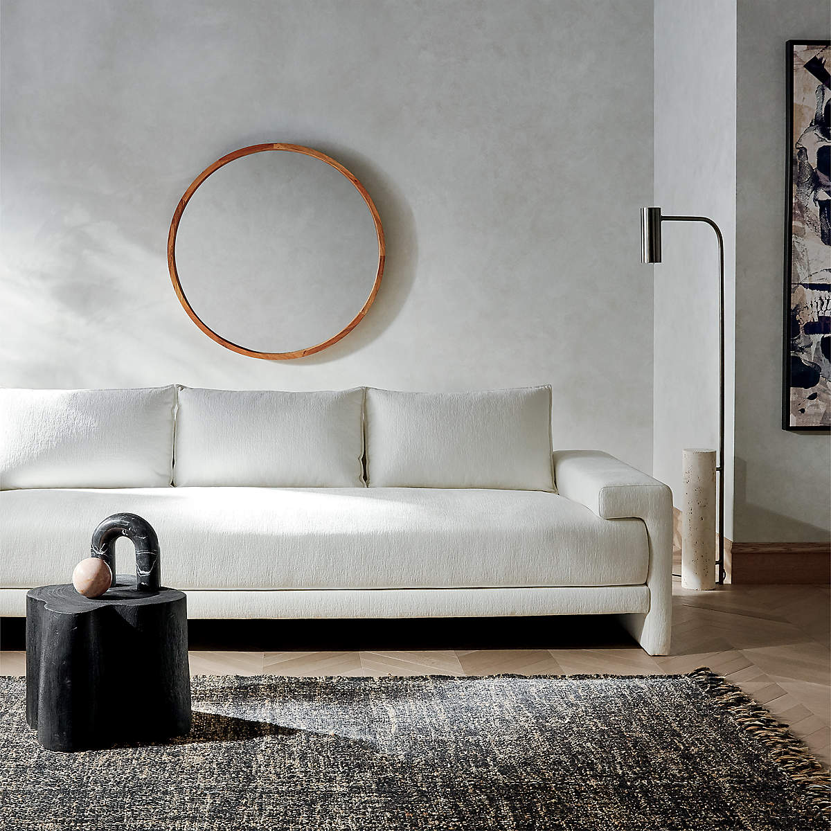 MAESTRO TRAVERTINE FLOOR LAMP thumbnail 4