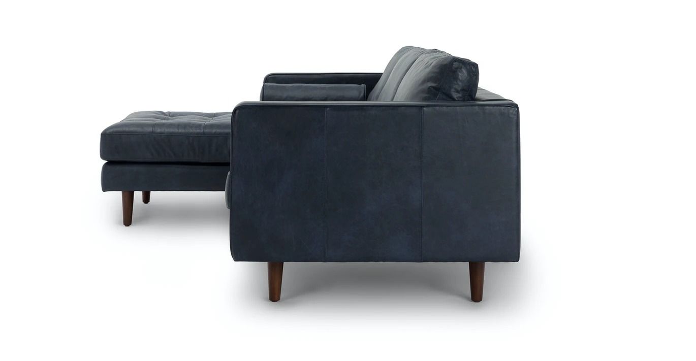 Sven Oxford Blue Left Sectional Sofa thumbnail 4