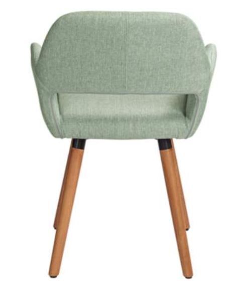 Nelson Sea Foam Green Fabric Dining Chair thumbnail 3