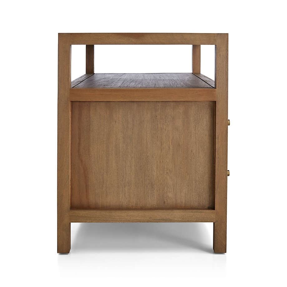 Keane Driftwood Solid Wood Charging Nightstand thumbnail 4