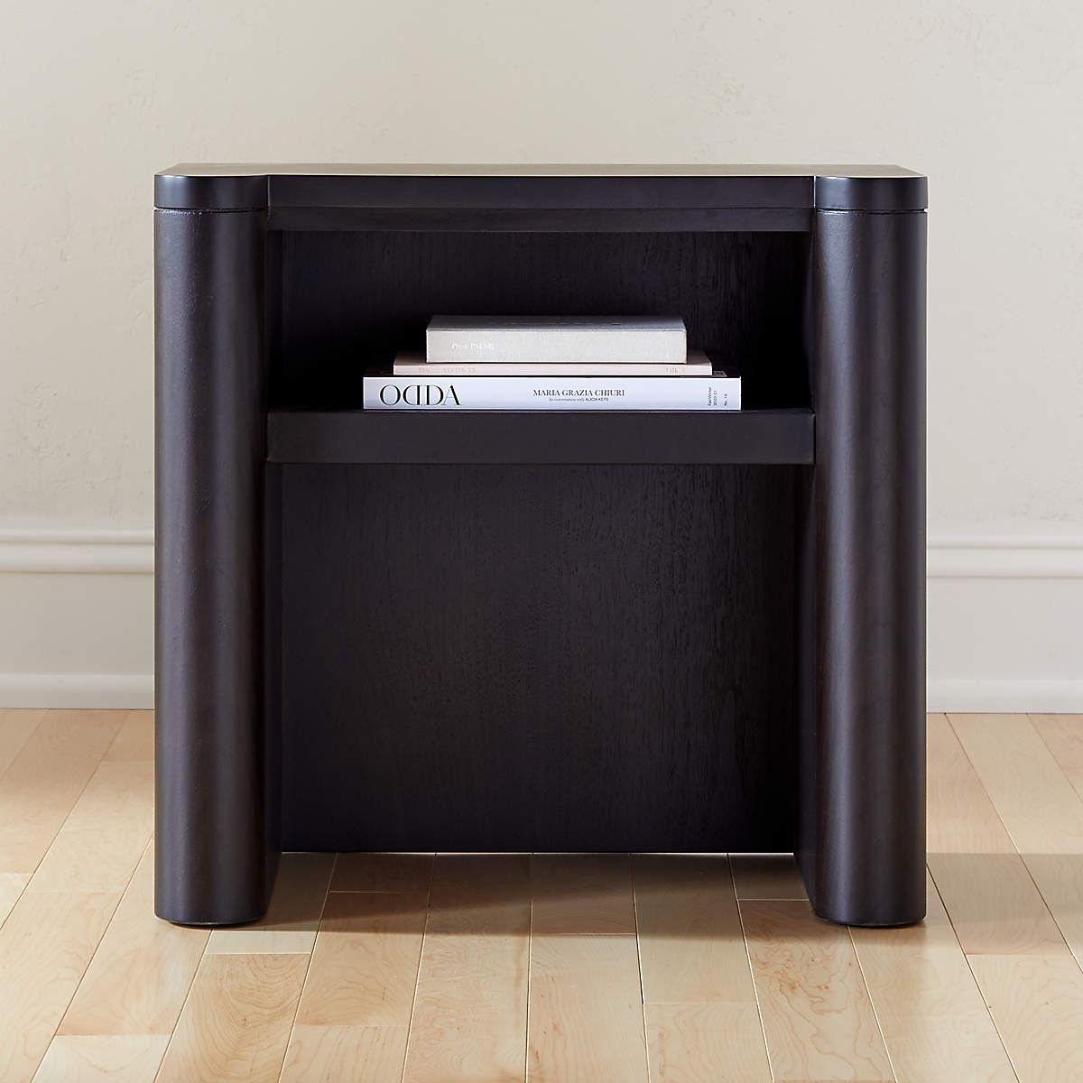 PORT BLACKENED WOOD NIGHSTAND thumbnail 2