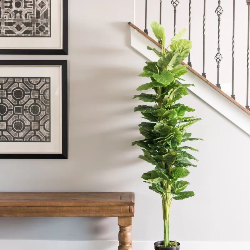 Artificial Philodendron Foliage Plant in Planter thumbnail 2
