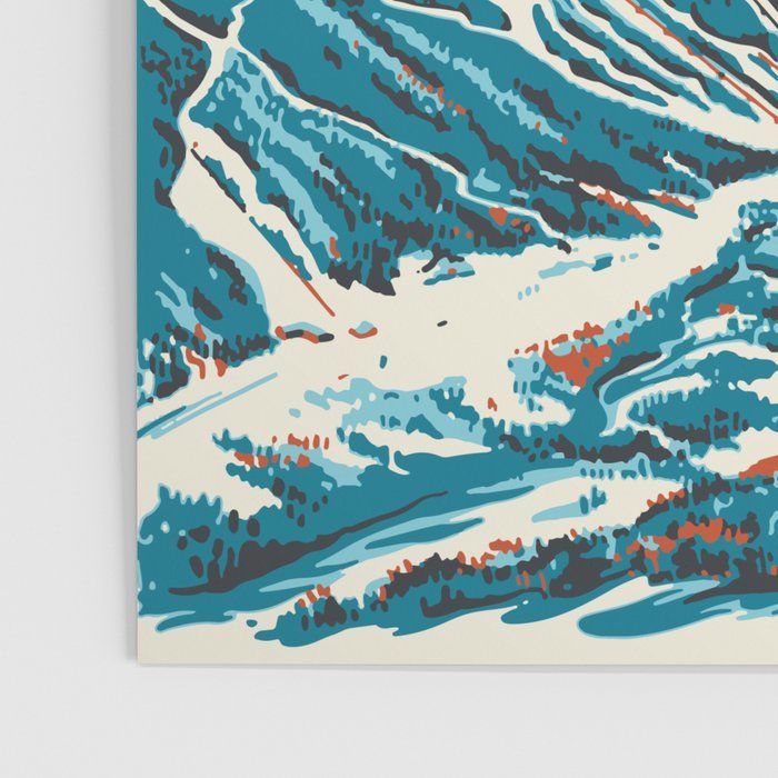 Stowe Vermont Vintage Ski Poster thumbnail 3