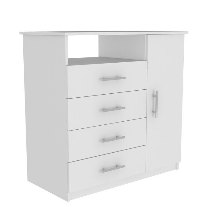 Bohdan 4 Drawer Combo Dresser thumbnail 2