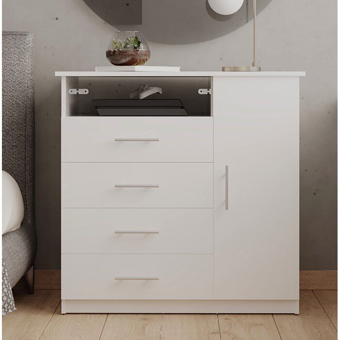 Bohdan 4 Drawer Combo Dresser thumbnail 3
