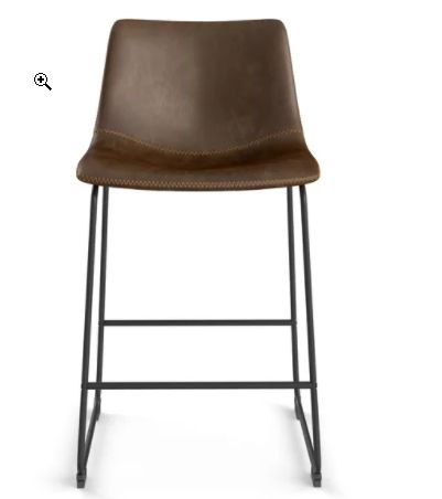 Luke Upholstered Bar Counter Stool Set of 2 thumbnail 3