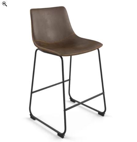 Luke Upholstered Bar Counter Stool Set of 2 thumbnail 5