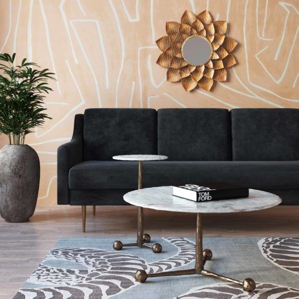 ORBITAL WHITE MARBLE SIDE TABLE thumbnail 2