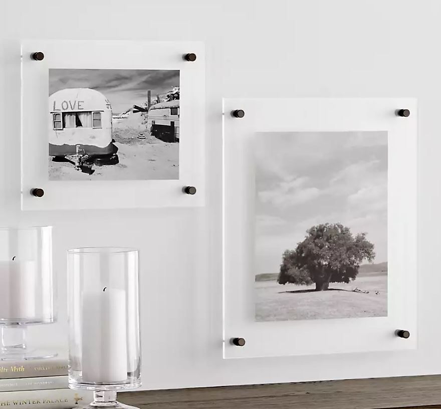 Gunmetal Floating Acrylic Wall Frame thumbnail 3
