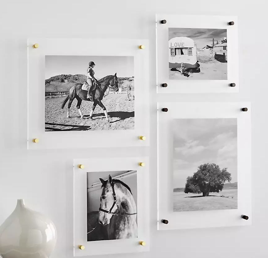Gunmetal Floating Acrylic Wall Frame thumbnail 4