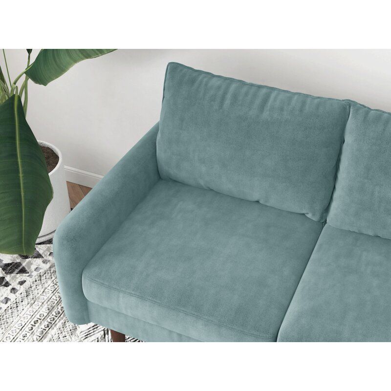 Britany Velvet Round Arm Sofa thumbnail 6