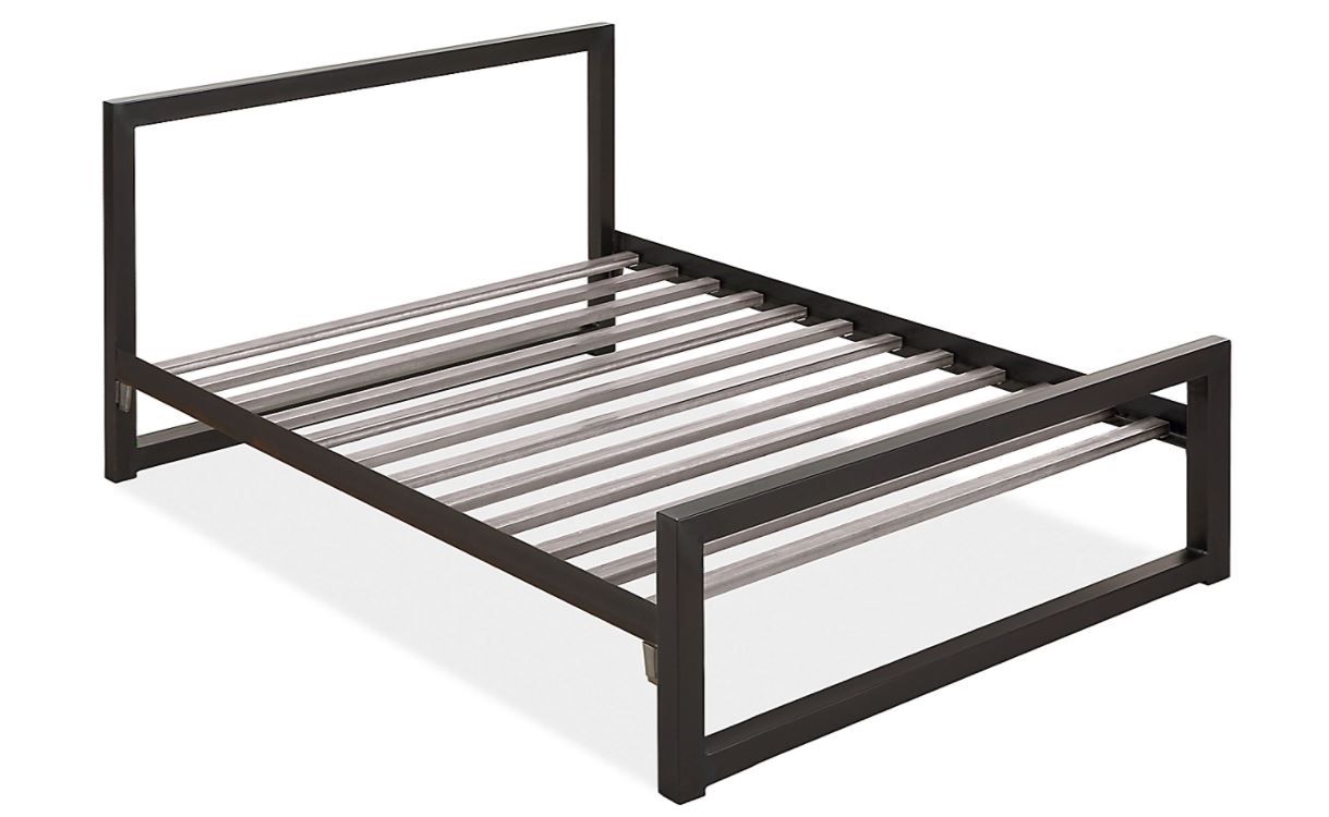 Piper Wood Panel Bed In Natural Steel-King thumbnail 2