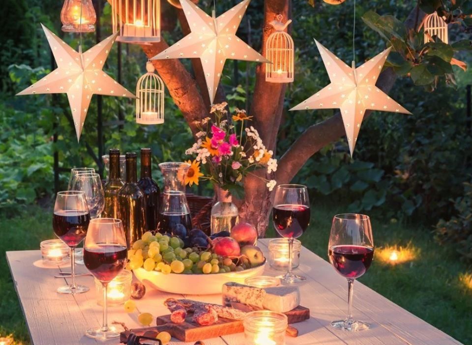 White Weatherproof Star Lantern Lamp, Hanging Decoration thumbnail 2