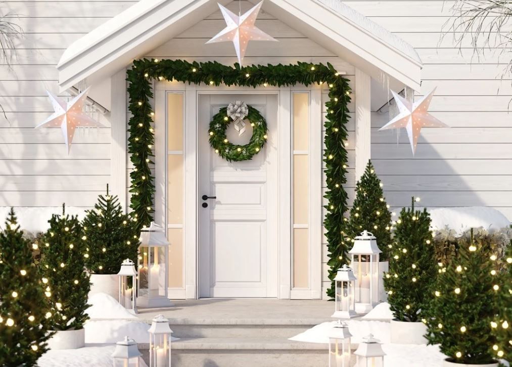 White Weatherproof Star Lantern Lamp, Hanging Decoration thumbnail 3