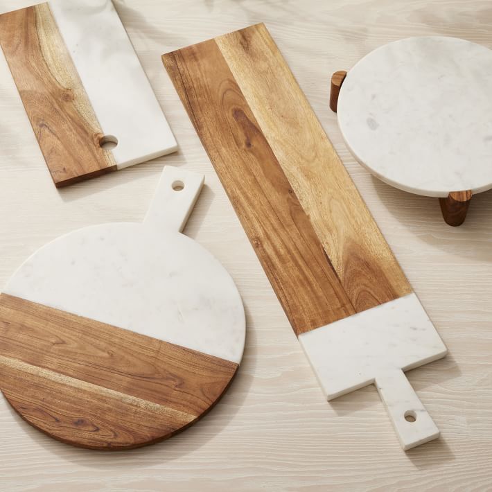 Mixed Marble & Wood Preston Serveware thumbnail 4