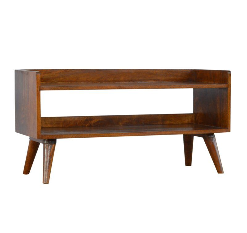 Uwais Solid Wood Shoe Storage Bench thumbnail 2