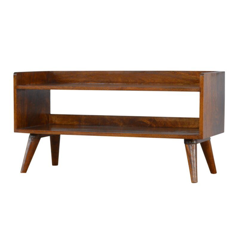 Uwais Solid Wood Shoe Storage Bench thumbnail 3