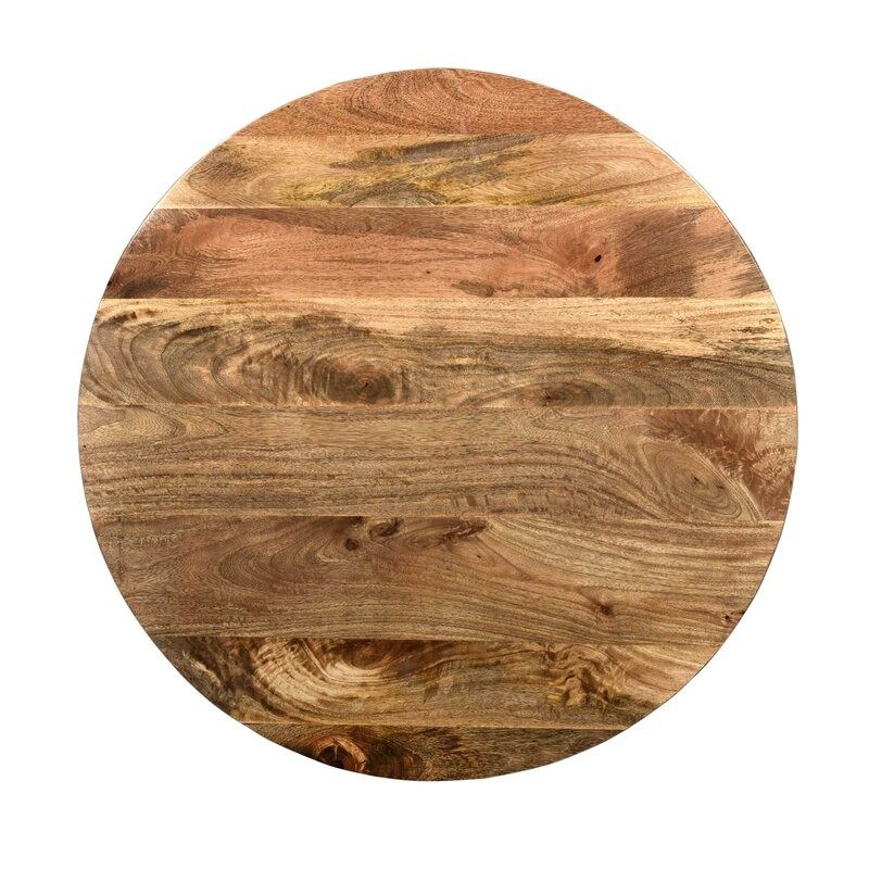 Beliveau Solid Wood Drum Coffee Table thumbnail 4
