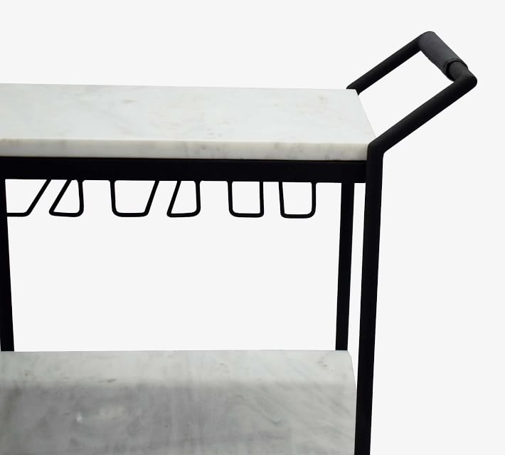 Laval Marble Bar Cart thumbnail 2