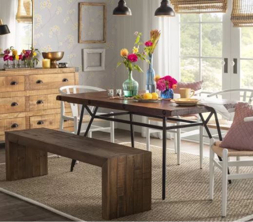 Gino Solid Wood Bench thumbnail 3