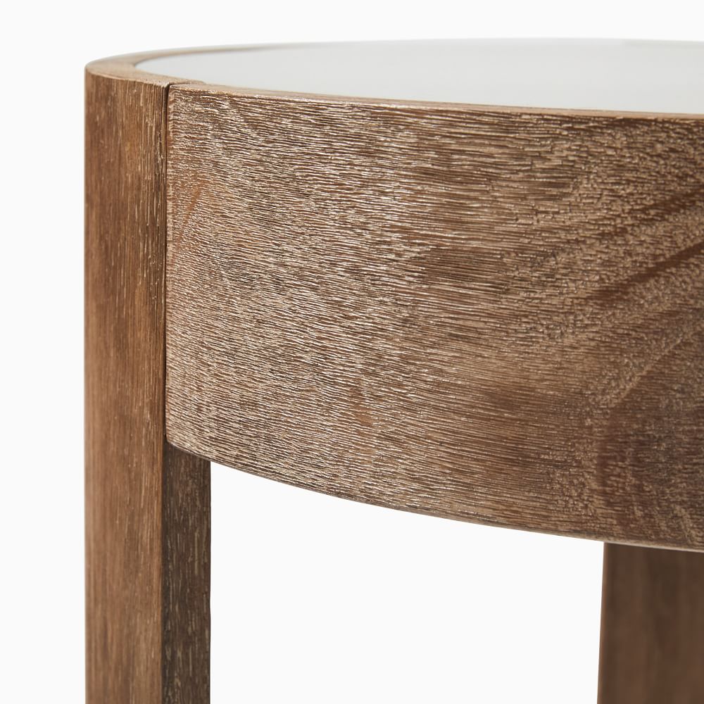 Portside Outdoor Round Concrete Side Table thumbnail 3