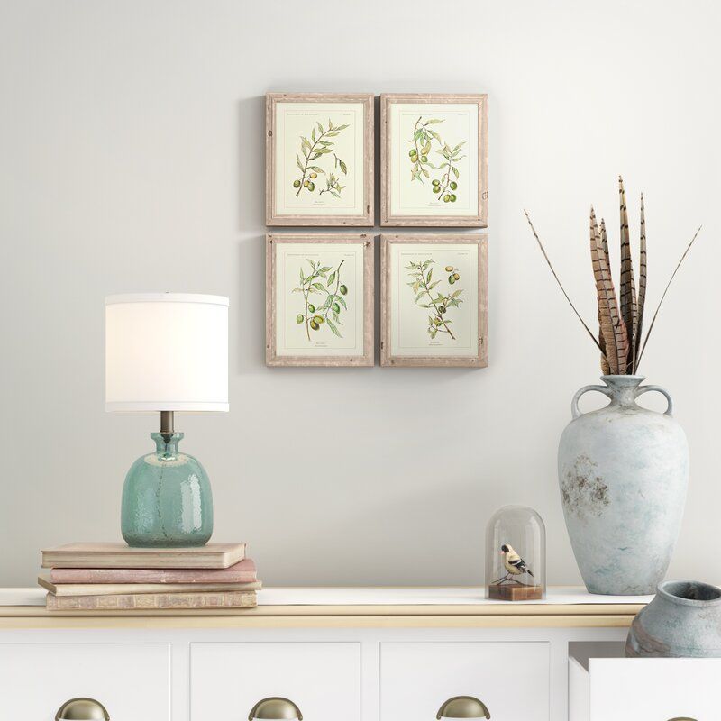 Olive Leaf Botanical Piece Picture Frame Graphic Art Print thumbnail 2