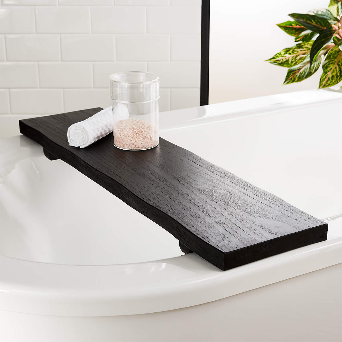 LIVE EDGE CHARRED BATH CADDY thumbnail 2